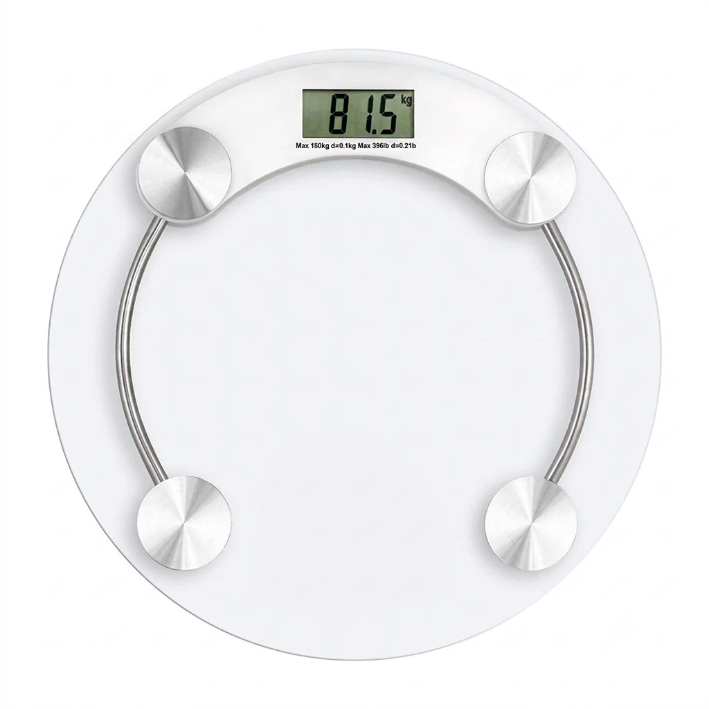 Digital Scale Round Weight Machine 1 Digital Personal Weighing Scale (180 kg Capacity)
